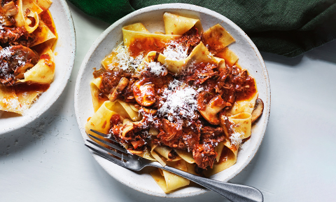 Lamb and mushroom ragu