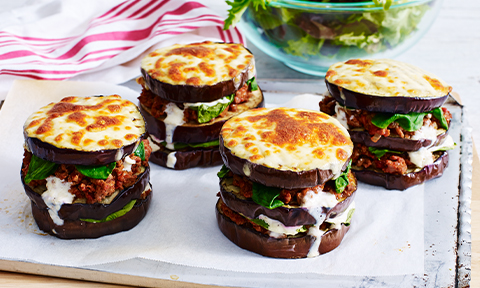 Moussaka stacks
