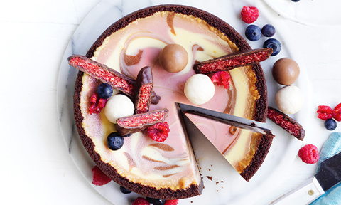 Neapolitan cheesecake