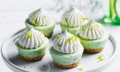 No-cook key lime mini cheesecakes