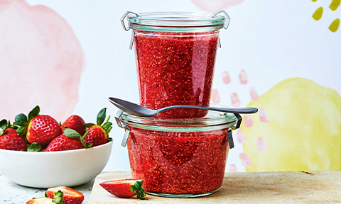 No-cook strawberry chia jam