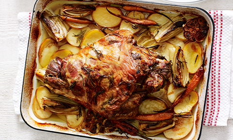 One-pan roast lamb