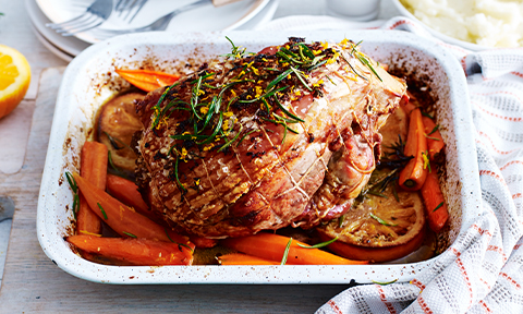 Orange and rosemary roast pork