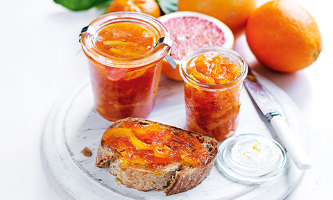 Orange, mandarin and grapefruit marmalade