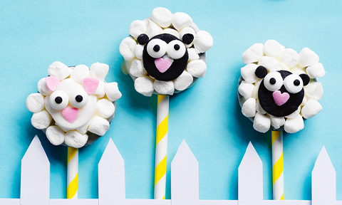Oreo lamb lollipops