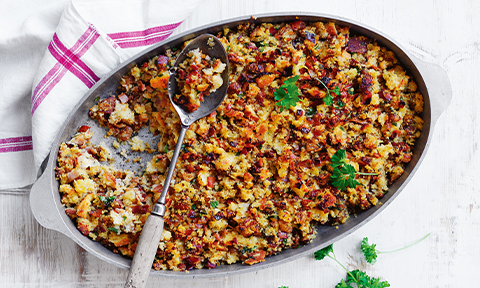 Pancetta-fig stuffing