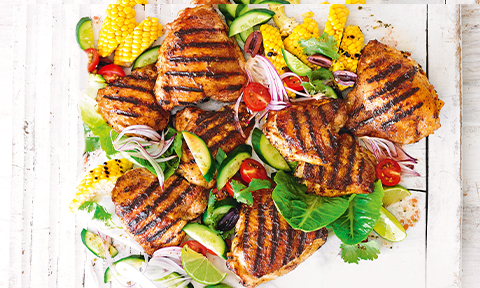 Peri-peri chicken with Spanish rice