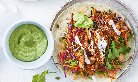 Pulled pork tostadas