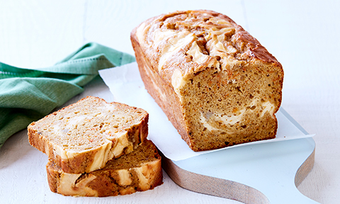 Pumpkin cheesecake banana bread