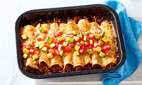 Quick beef enchiladas