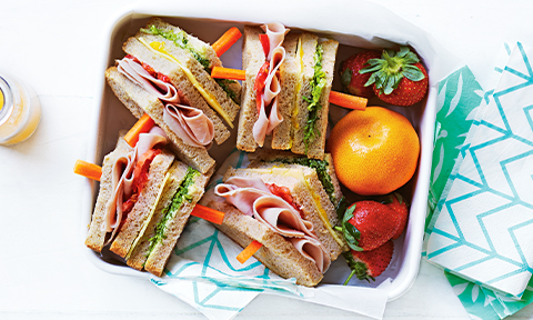 Rainbow sandwiches