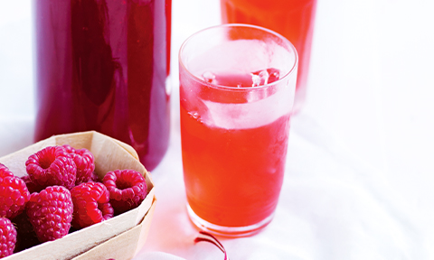 Raspberry and lemonade cordial
