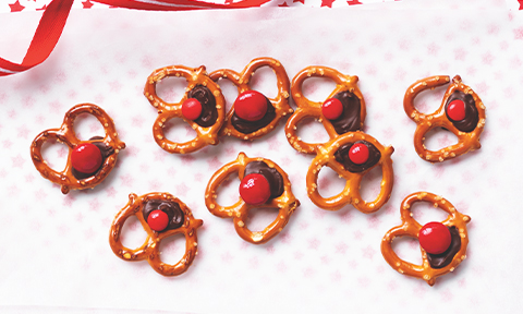 Reindeer pretzels