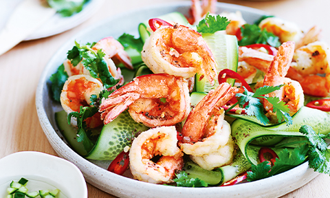 Salt and pepper prawns