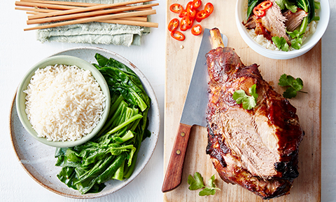 Sticky Chinese barbecue lamb