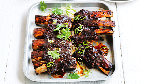 Sticky Texan-style BBQ beef short ribs