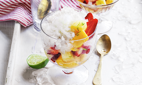 Summer Fruit with Lime Ice