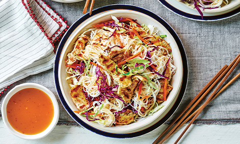 Thai chicken noodle salad