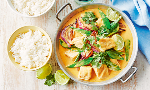 Thai yellow fish curry