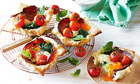 Tomato and Leek Brekkie Tarts
