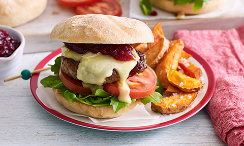Turkey and cranberry burgers