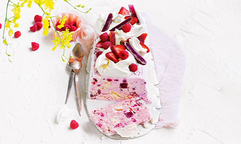 Turkish delight ice-cream cake