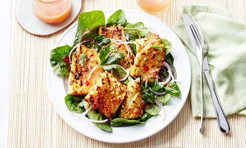 Turmeric and Chilli Squid Salad