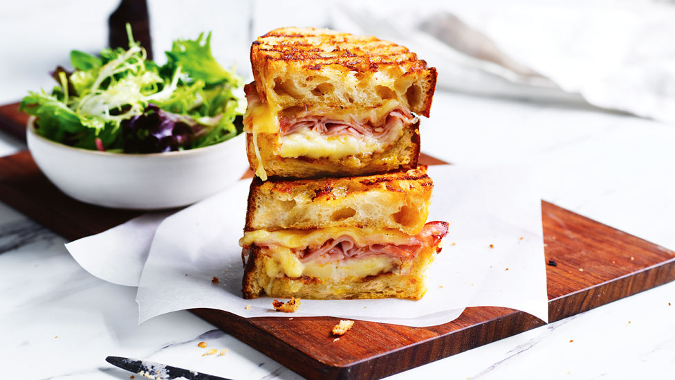 Stacks of croque monsieur