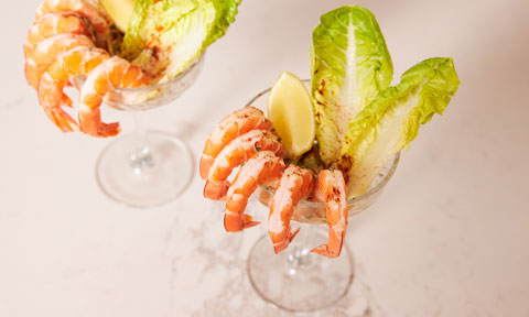 Khanh Ong's classic prawn cocktail 