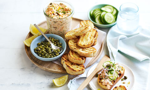 Salmon rillette 