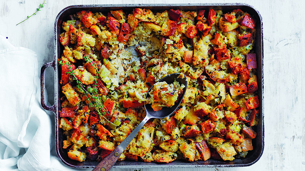 Turkey herb parmesan stuffing