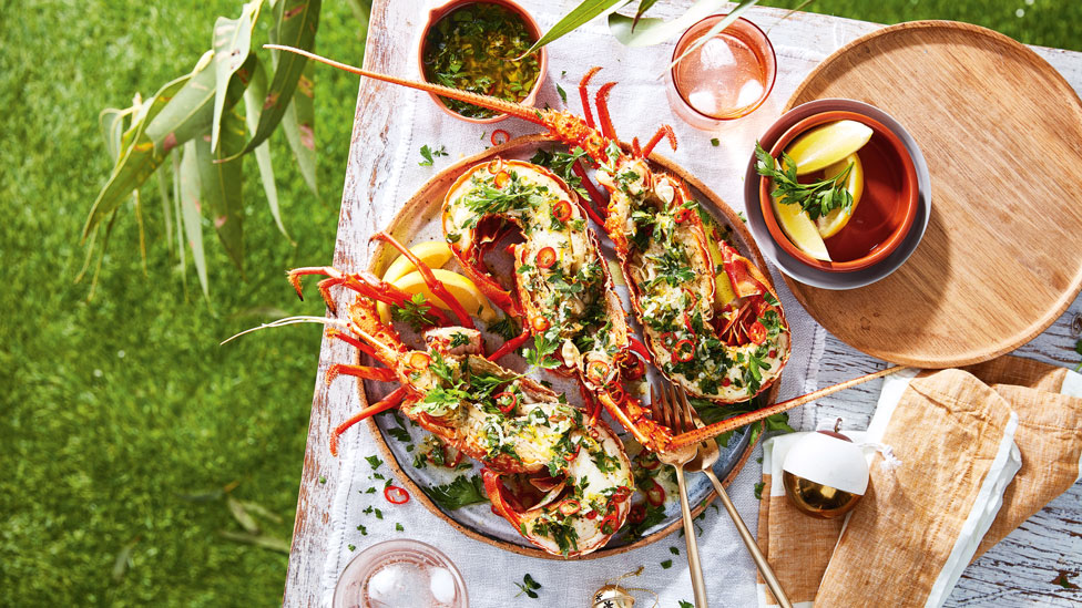 Lobster with parsley and chilli dressing