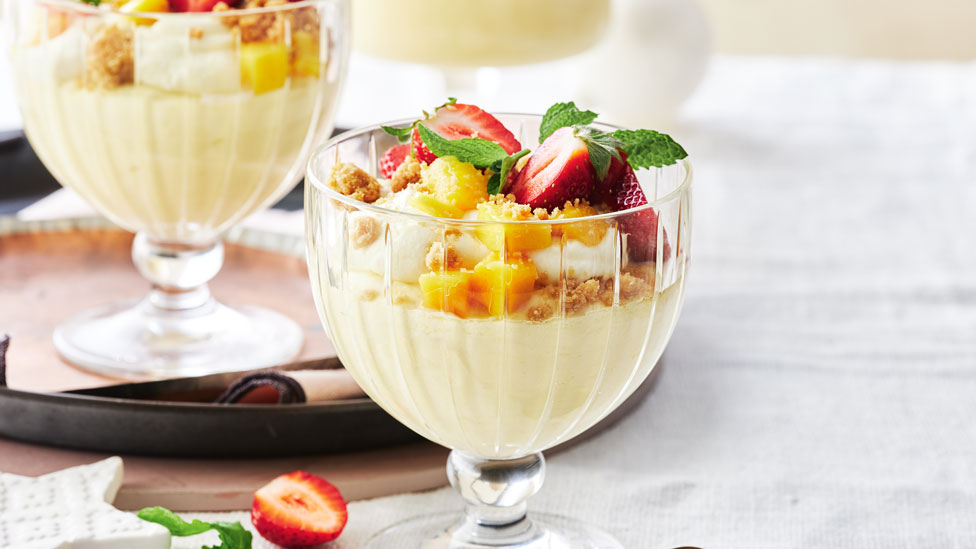 Mango Mousse with Coconut Crumble Recipe | Coles