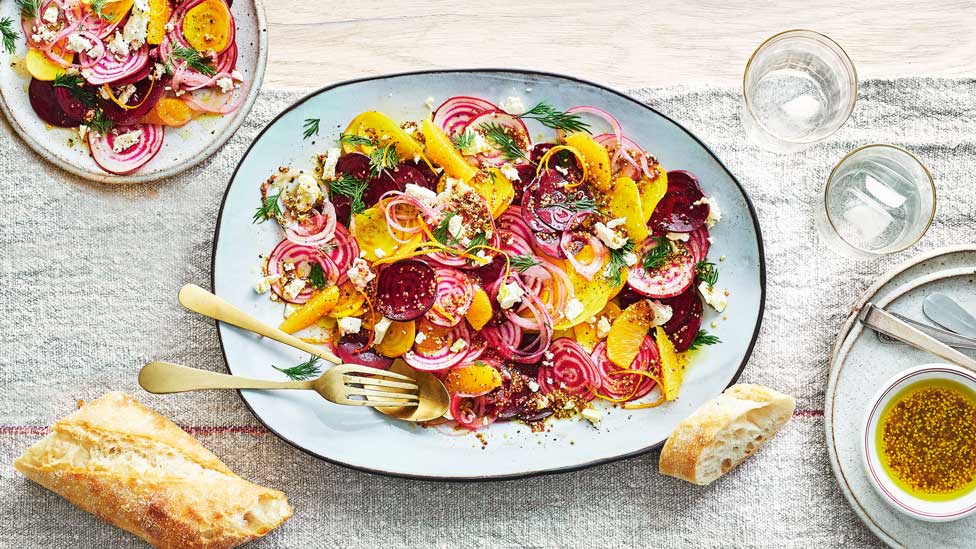 Beetroot and orange salad