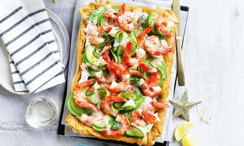 Prawn cocktail tart