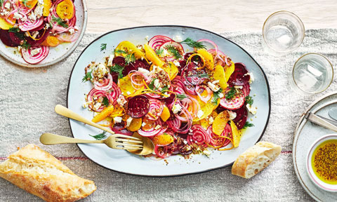 Beetroot and orange salad