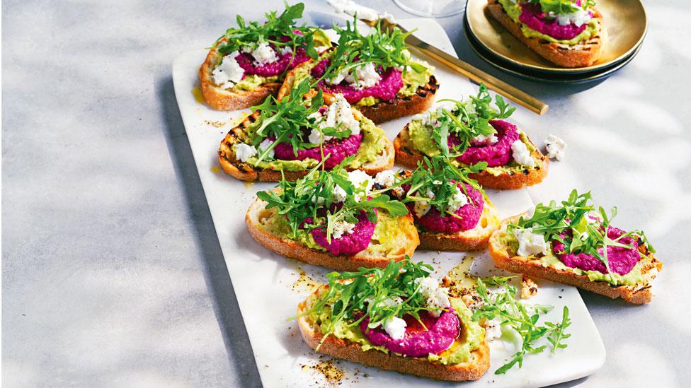 Jenny-Lee’s avocado and goat’s cheese bruschetta