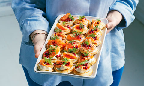 Jenny-Lee’s smoked salmon blinis