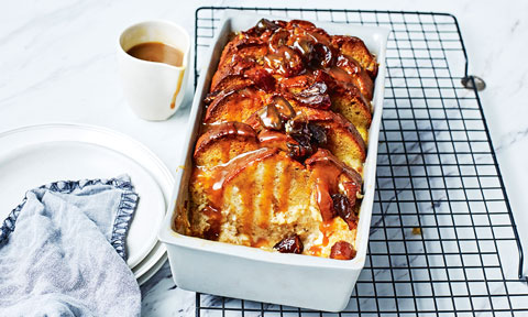 Cheat’s banana bread and butter sticky date pudding