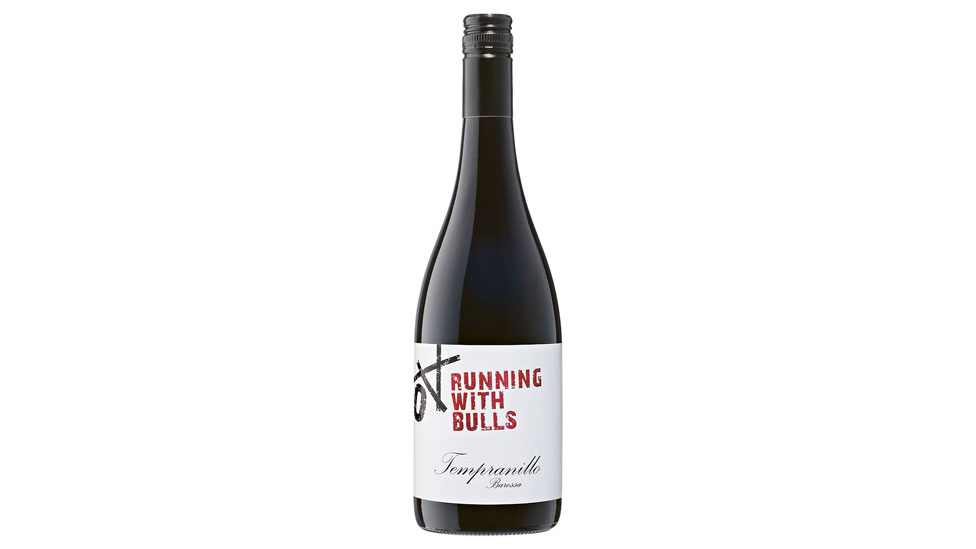 A bottle of Running With Bulls Tempranillo