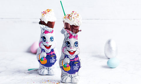 Easter bunny milkshakes