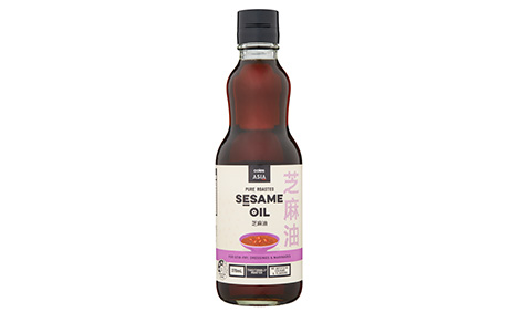 A bottle of sesame oil