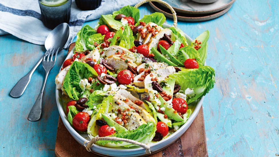 Curtis Stone's chicken and chorizo salad with avocado 