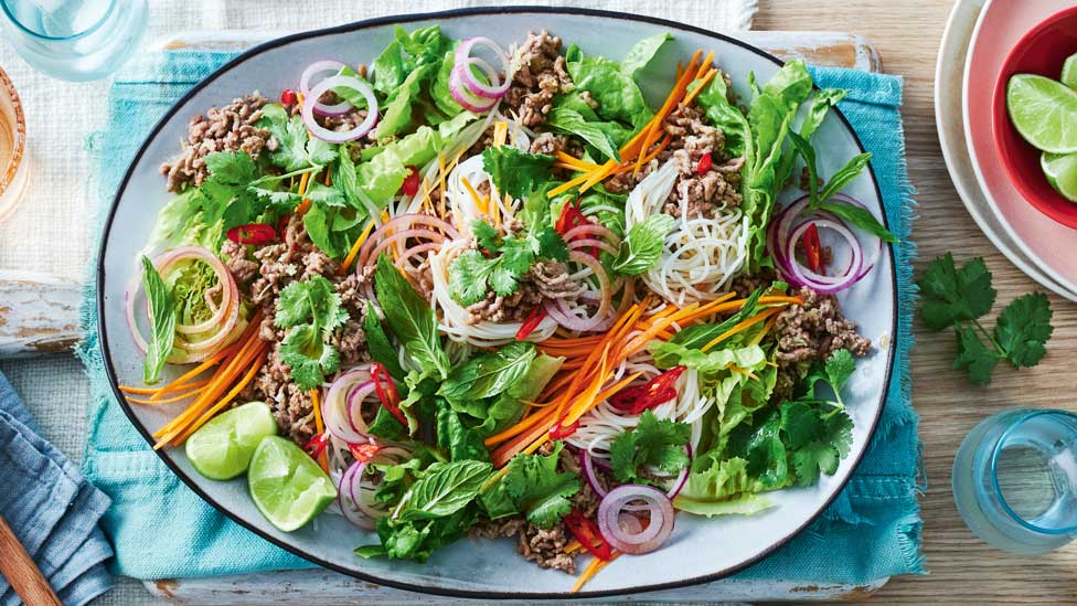 Lamb larb-style salad