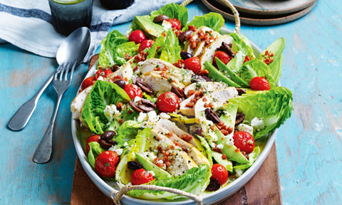 Curtis Stone’s chicken and chorizo salad with avocado