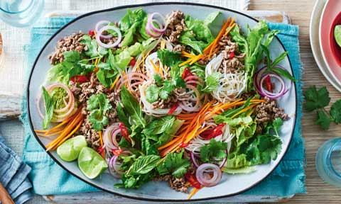 Lamb larb-style salad 