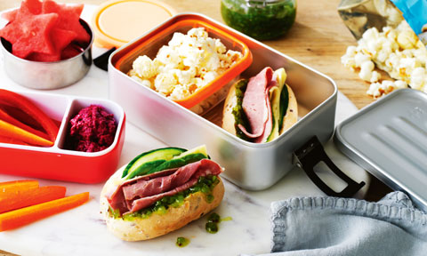 Mini roast beef subs