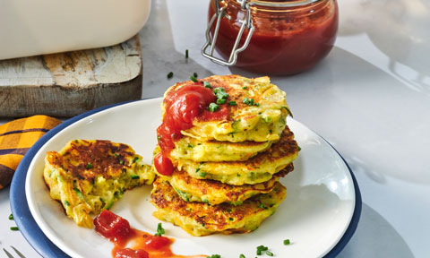 Mini vegetable pikelets