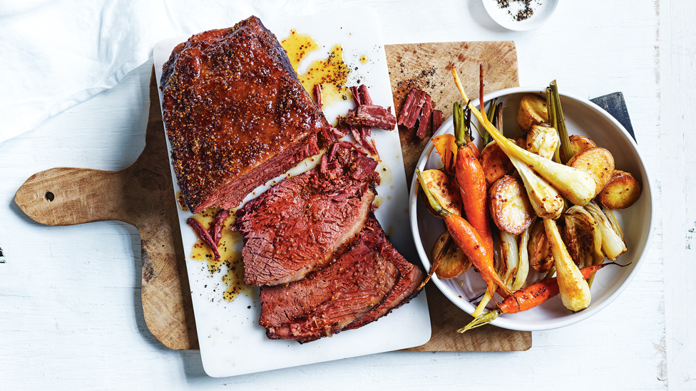 Corned Beef with Maple Mustard Glaze recipe Coles