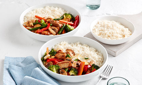 Asian-style pork stir-fry